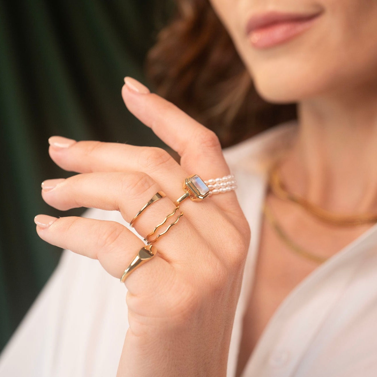 Gold Filled Wavy Ring