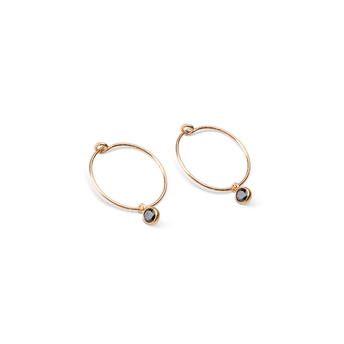 Gold Filled Dainty Birthstone Hoops