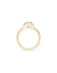 14k Emerald-Cut Eclipse Bezel Ring