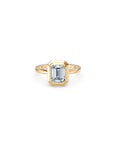 14k Emerald-Cut Eclipse Bezel Ring
