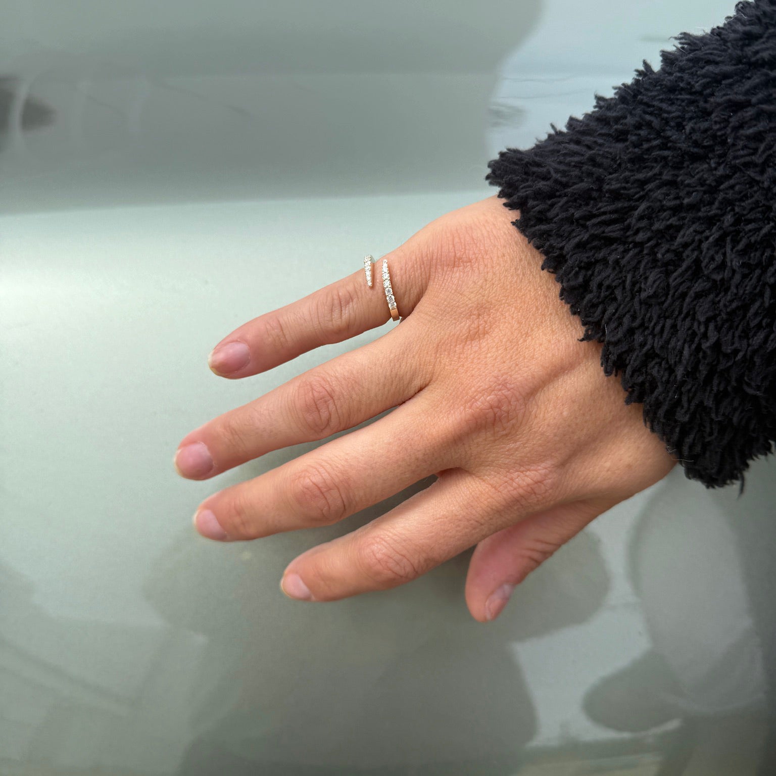 14k Open Bypass Ring