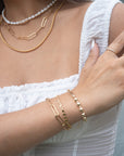 Gold Filled Flat Stella Bracelet