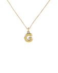 14k Bubble Letter Necklace