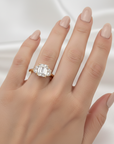 14k Emerald Celestial Ring