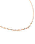 14k Graduated Tennis Necklace | 3.2 CTW