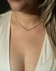 14k Graduated Tennis Necklace | 3.2 CTW