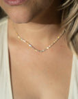 14k Graduated Tennis Necklace | 3.2 CTW