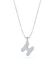 14k Diamond Bubble Letter Necklace