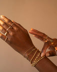 Gold Filled Circles Bracelet