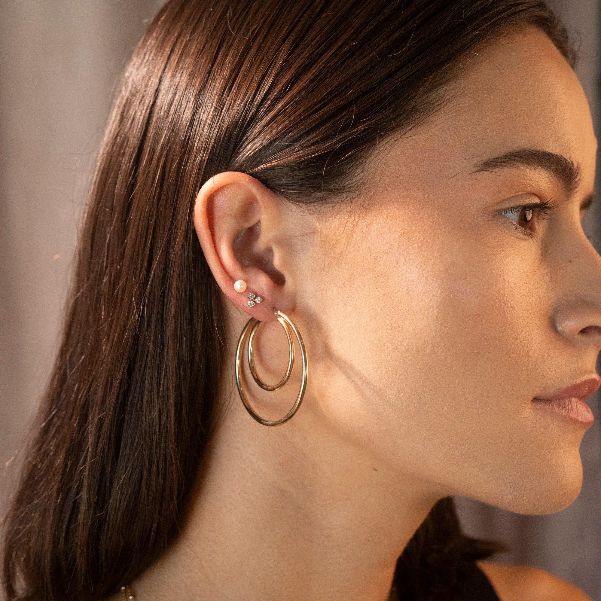 Gold Filled Fresh Water Pearl Studs