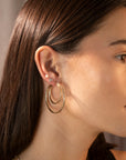 Gold Filled Tri-Crystal Studs
