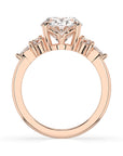 14k Oval Accent Ring