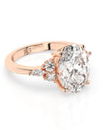 14k Oval Accent Ring