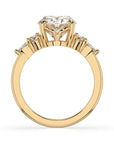 14k Oval Accent Ring