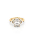 14k Oval Accent Ring