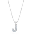 14k Diamond Bubble Letter Necklace