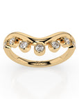 14k Cleo Chevron Band