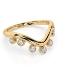 14k Cleo Chevron Band