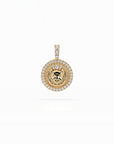 14k Diamond Halo Zodiac Necklace