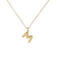 14k Bubble Letter Necklace
