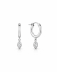 Marquise Clasp Hoops