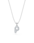 14k Diamond Bubble Letter Necklace