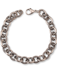 Silver Oxidized Cadence Bracelet