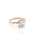 14k Cushion Cut Solitaire Ring