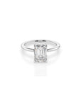14k Emerald Cut Solitaire Ring