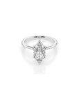 14k Marquise Cut Solitaire Ring