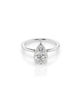 14k Pear Cut Solitaire Ring