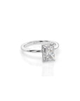 14k Radiant Solitaire Ring