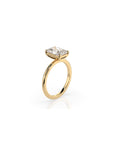 14k Radiant Solitaire Ring