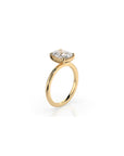 14k Cushion Cut Solitaire Ring