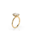 14k Emerald Cut Solitaire Ring