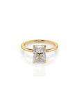 14k Radiant Solitaire Ring