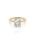 14k Cushion Cut Solitaire Ring