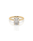 14k Oval Cut Solitaire Ring