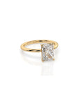 14k Radiant Solitaire Ring