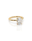 14k Oval Cut Solitaire Ring