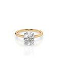 14k Cushion Cut Solitaire Ring