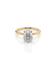 14k Oval Cut Solitaire Ring