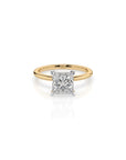 14k Princess Cut Solitaire Ring