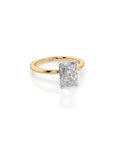 14k Radiant Solitaire Ring