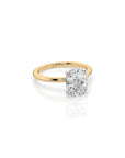 14k Cushion Cut Solitaire Ring