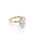14k Marquise Cut Solitaire Ring