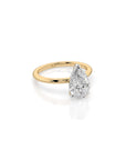 14k Pear Cut Solitaire Ring
