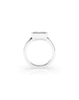 14k Emerald East West Bezel Ring