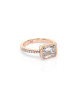 14k Elara East West Bezel Ring