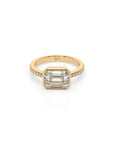 14k Elara East West Bezel Ring